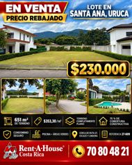 Venta de Hermoso Lote de 651m2 en Santa Ana