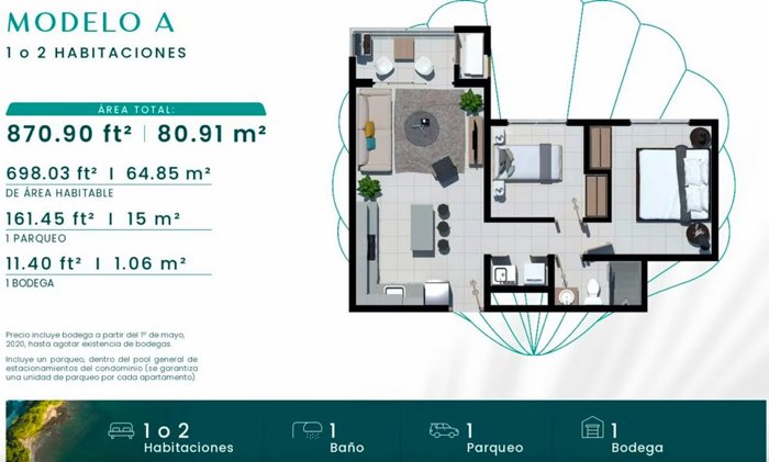 Casa en Residencias Punta Esmeralda, Punta Leona en Jacó, Garabito, Puntarenas — $210,000