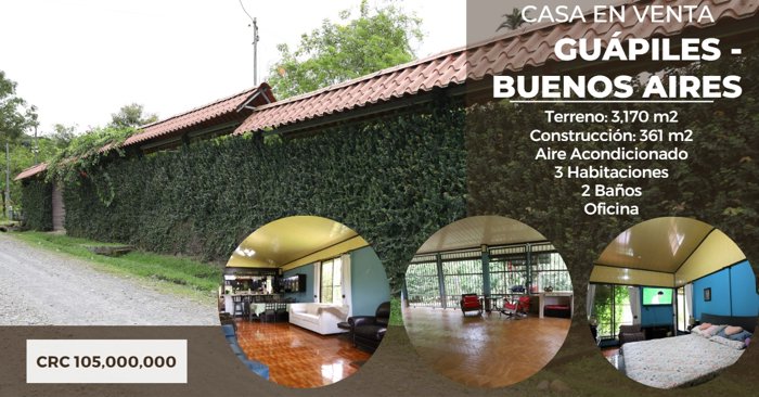 Casa en venta - Guápiles in Guápiles, Pococí, Limón — ₡ 105 000 000