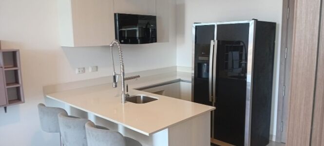 ALQUILER DE APARTAMENTO AMUEBLADO, TIBAS, CONDOMINIO BAMBÚ RIVERA - 9667212 en Cinco Esquinas, Tibás, San José — $1,075