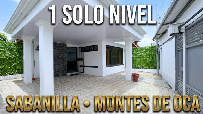 VENTA CASA DE UN NIVEL RENOVADA EN SABANILLA DE MONTES DE OCA CERCA DEL COLEGIO METODISTA en Sabanilla, Montes De Oca, San José — ₡ 125 000 000