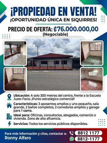 Strategic Property: Ideal for Residence or Business in Reventazón, Siquirres, Limón — 76 000 000 ₡ - Photo 1 of 9