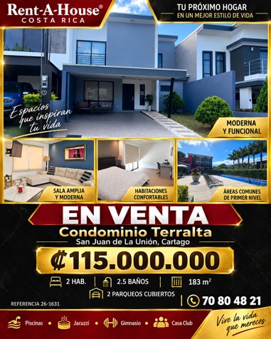 Venta de Casa en la Unión de Cartago en Concepción, La Unión, Cartago — ₡ 115 000 000