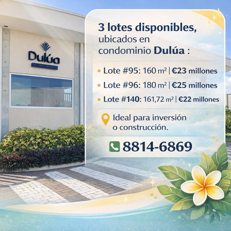 Lotes en Venta - Grecia de Alajuela. Condominio Dulúa en Grecia, Alajuela — ₡ 22 000 000 - Foto 2 de 6