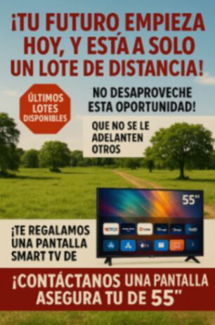 Gane con la compra de su lote una pantalla de 55-No lo dejes pasar!!! en Tres Ríos, La Unión, Cartago — ₡ 55 000 000