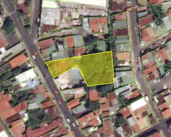 Lote comercial, residencial Guadalupe centro in Guadalupe, Goicoechea, San José — $1,291,000