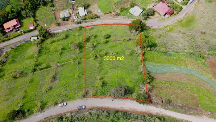 Espectacular Terreno con Vistas a la Montaña en Zarcero | 3000 m² en Zarcero, Alajuela — ₡ 67 000 000
