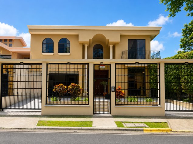 Venta Casa Pinares, Curridabat - 4 Hab. - Amplios jardines y parqueos en Sánchez, Curridabat, San José — ₡ 300 000 000