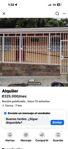 3-bedroom house in Curridabat Tirrases Urb el hogar in Tirrases, Curridabat, San José — ₡ 325 000 - Photo 1 of 3