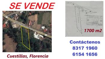 Lote en Venta Florencia, San Carlos, Alajuela