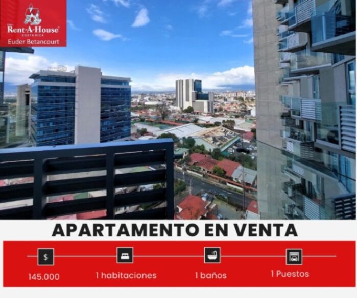 Venta de Hermoso Apartamento en la Sabana 25-1728 en Mata Redonda, San José — $145,000