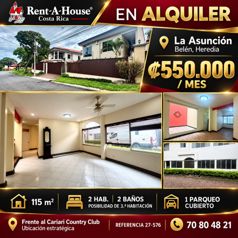 Alquiler de Hermoso y Amplio Apartamento de 115m2 en La Asunción de Belén
