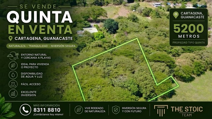 Quinta en venta Cartagena-Guanacaste en Cartagena, Santa Cruz, Guanacaste — ₡ 35 000 000