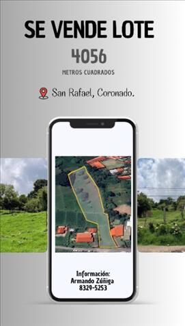 SE VENDE LOTE in San Rafael, Vázquez de Coronado, San José — ₡ 80