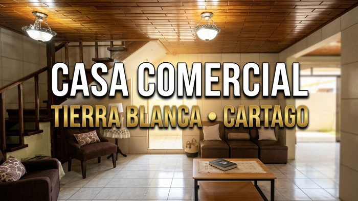 VENTA CASA COMERCIAL EN TIERRA BLANCA DE CARTAGO | CLÍNICA, OFICINAS O INVERSIÓN TURÍSTICA | MIXTO en Potrero Cerrado, Oreamuno, Cartago — ₡ 120 000 000