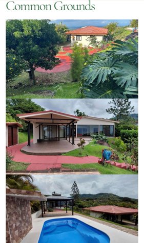 Furnished Mountain Villa with Heated Pool and Guest House for Rent in in San Ramón, Alajuela — $2,000