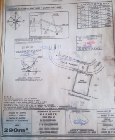 Vendo propiedad en Quepos  en Quepos, Puntarenas — ₡ 13 000 000