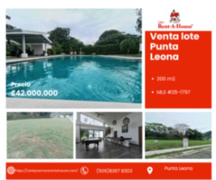 Venta lote en Punta Leona in Jacó, Garabito, Puntarenas — ₡ 42 000 000