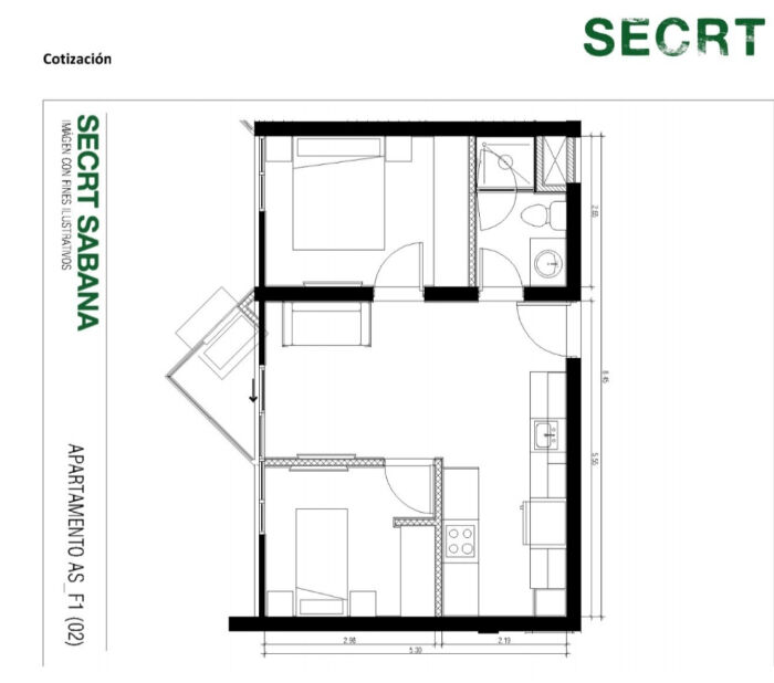 SECRT SABANA APARTAMENTO CON AIRE ACONDICIONADO Y AMUEBLADO in Mata Redonda, San José — $205,000 - Photo 3 of 4