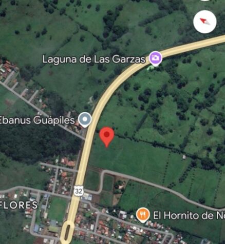 Venta de lote frente ruta 32  en Guápiles, Pococí, Limón — $182,460