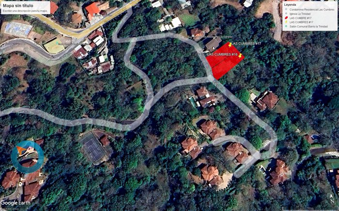 SE VENDE 2 Lotes $165m2  #16 1150m2  #17 1138m2 Condominio Las Cumbres in Brasil, Santa Ana, San José — $165
