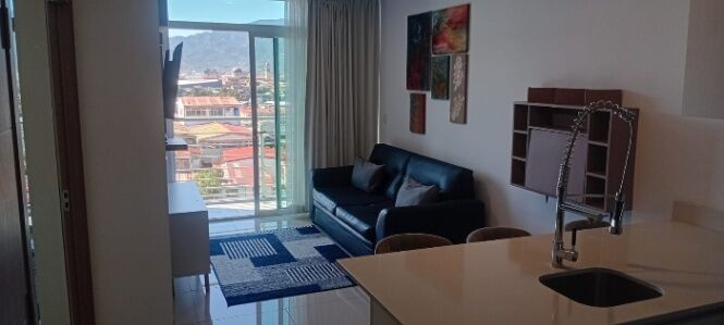 ALQUILER DE APARTAMENTO AMUEBLADO, TIBAS, CONDOMINIO BAMBÚ RIVERA - 9667212 en Cinco Esquinas, Tibás, San José — $1,075