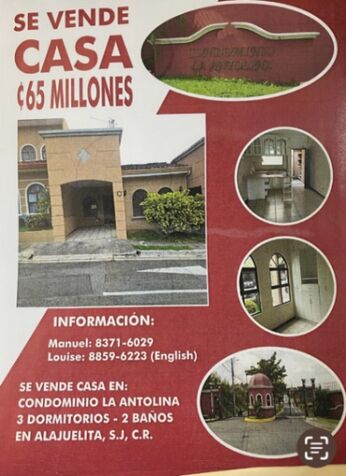 Casa en Condominio con Piscina y Seguridad 24/7 | 3 Habitaciones | ₡65M en Alajuelita, San José — ₡ 65 000 000