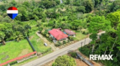 LOTE PLANO DE 1.000 M2 CON CASA EN VENTA EN PUEBLO NUEVO DE CAJON en Cajón, Pérez Zeledón, San José — $89,000