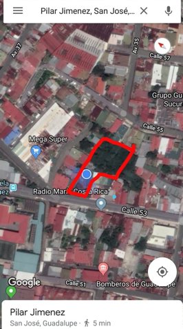 VENTA LOTE PARA DESARROLLAR URBANIZAR GUADALUPE  VHP-LV479 in Guadalupe, Goicoechea, San José — $1,224,850