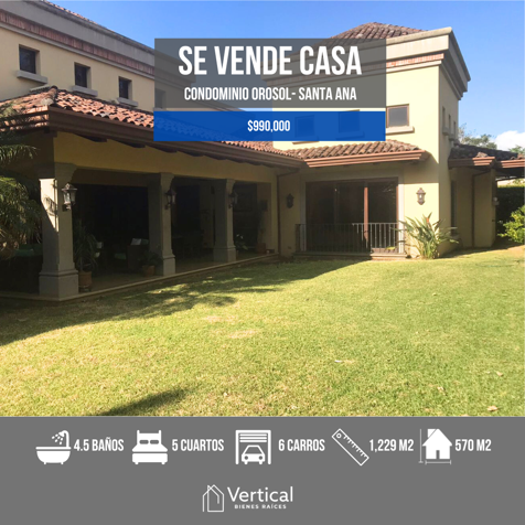 Venta Casa en Condominio, Santa Ana, Piedades en Piedades, Santa Ana, San José — $900,000