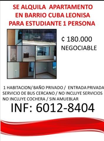 Barrio los pinos, Barrio Cuba  en Mata Redonda, San José — ₡ 180 000