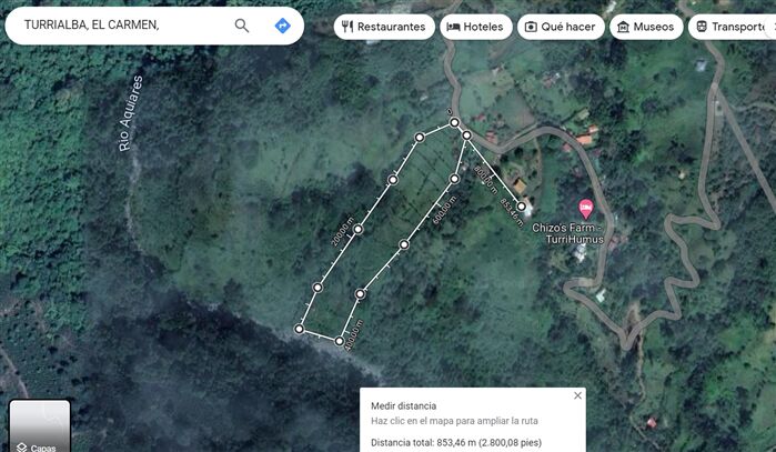 VENDO LOTE EN SANTA CRUZ DE TURRIALBA, CARTAGO en Santa Rosa, Turrialba, Cartago — ₡ 1
