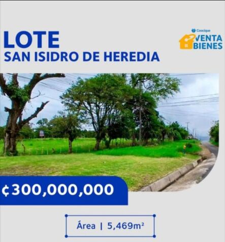 LOTE EN SAN ISIDRO DE HEREDIA en San Francisco, San Isidro, Heredia — ₡ 300 000 000