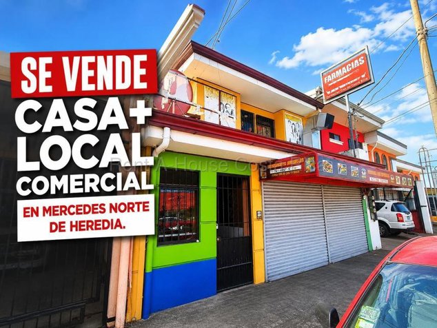 CASA MAS LOCAL COMERCIAL EN VENTA EN MERCEDES HEREDIA in Mercedes, Heredia — ₡ 120 000 000