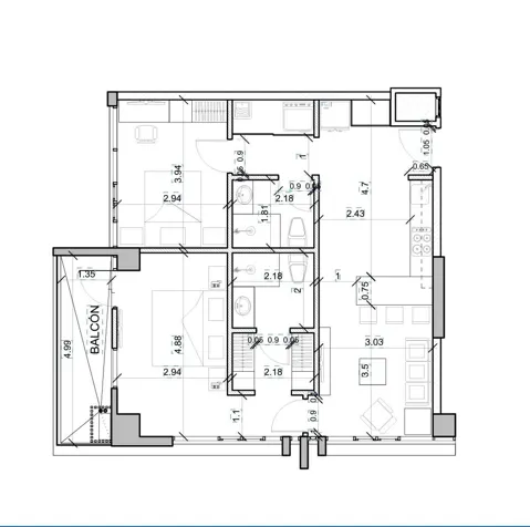 Venta Apartamento.TOTRE LAS LORAS en Sánchez, Curridabat, San José — $240,000