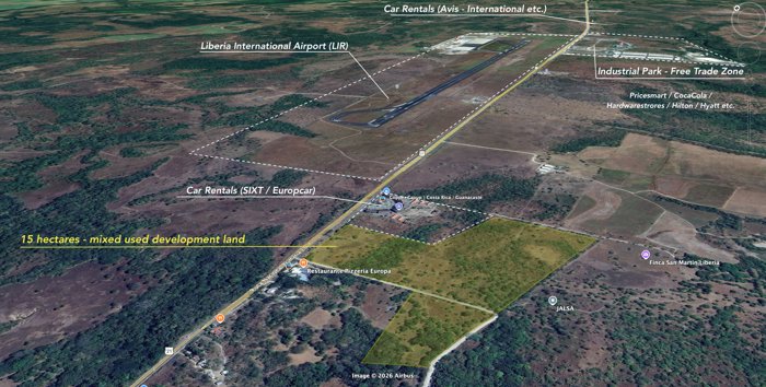 2 - 15 ha TERRENO comercial frente del AEROPUERTO Internacional (LIR) en Liberia, Guanacaste — $21,728,250 - Foto 2 de 17
