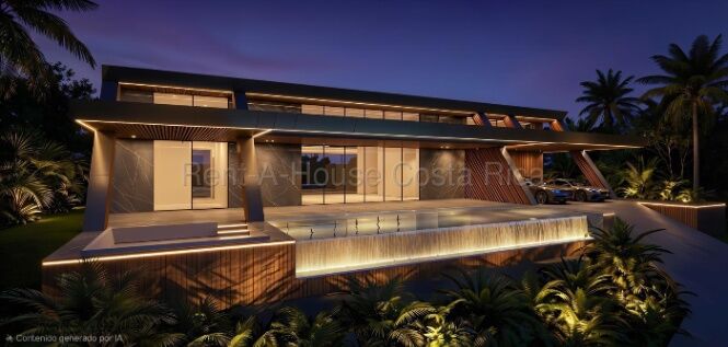 Venta casa lujo 1 nivel 5 hab diseño moderno y privacidad absoluta #26-1778 GS en Guácima, Alajuela — $1,360,000