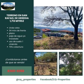 Terreno con vistas, San Rafael de Heredia, 1,713 mts2 en Concepción, San Rafael, Heredia — 180 000 000 ₡ - Foto 4 de 9