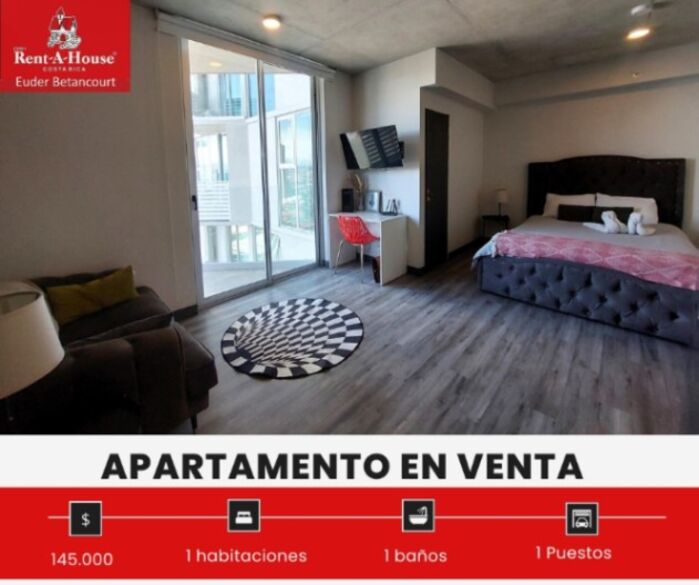 Venta de Hermoso Apartamento en la Sabana 25-1728 en Mata Redonda, San José — $145,000