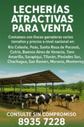VENTA DE FINCAS GANADERAS Y AVICOLAS EN VENTA in Río Cuarto, Alajuela — ₡ 50 000 000