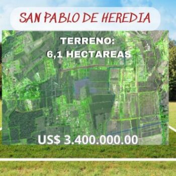Se vende amplio lote de 6.1 hectáreas en San Pablo Heredia 25-729 in San José, San Pablo, Heredia — $3,350,000 - Photo 4 of 8