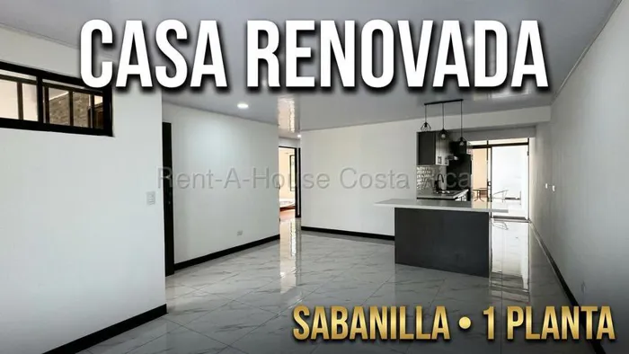 Alquiler de Casa de un Nivel Renovada en Sabanilla de Montes de Oca. RAH 27-802 en Sabanilla, Montes De Oca, San José — $1,590 - Foto 2 de 12