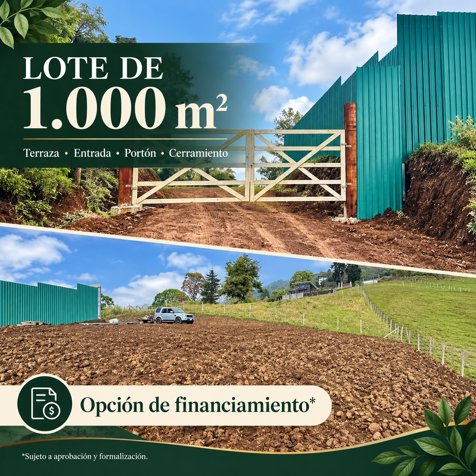 🌿 LOTES CON VISTA AL VOLCÁN EN LA PASTORA, TURRIALBA 🌋 in Santa Cruz, Turrialba, Cartago — ₡ 25 000 000 - Photo 2 of 6