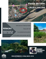 SE VENDE - Lote - Palmar Norte - GANGA - REBAJADO
