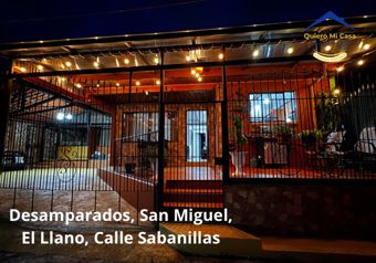 Casa con 4 Habitaciones en Desamparados, San Miguel, El Llano