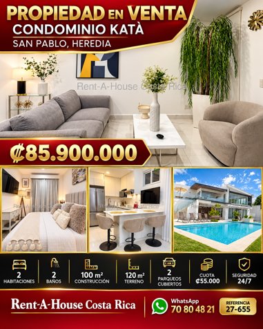Venta de Casa en San Pablo de Heredia 27-655 in Rincón Sabanilla, San Pablo, Heredia — ₡ 85 900 000