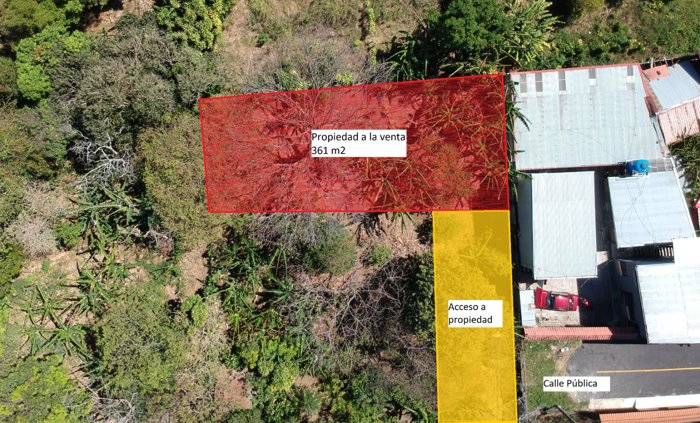 Terreno listo para construir en San Juan de Santa Barbara en San Juan, Santa Bárbara, Heredia — ₡ 49 000 000