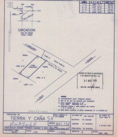 Venta de Lote en las Vueltas de la Guácima, Alajuela in Pavas, San José — ₡ 61 000 000 - Photo 3 of 3