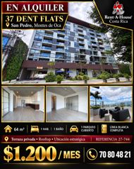 Alquiler de Hermoso Apartamento en San Pedro Montes de Oca