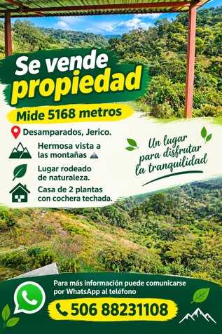 Propiedad con casa de 2 pisos en Desamparados, San José — ₡ 120 000 000